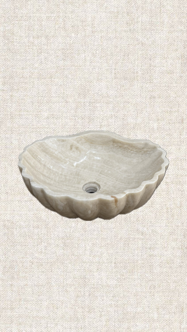 Scalloped Onyx Sink 1005