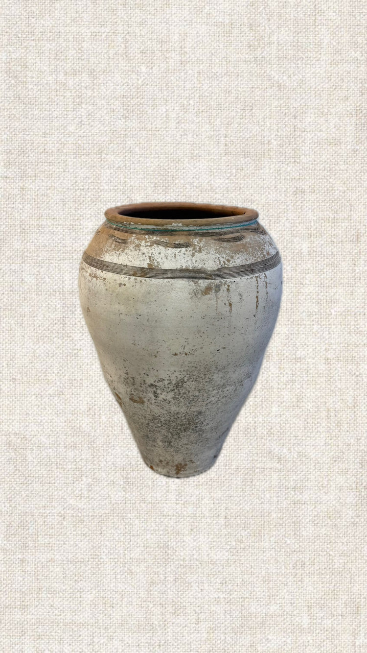 Whitewashed Aegean Pot T2-253