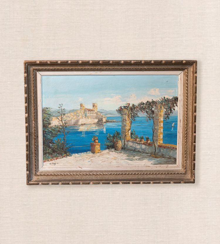 Louis Jacques Vigon Vintage Oil on Canvas FR3-94