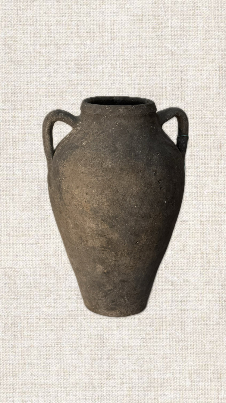 Black Distressed Vessel T2-159