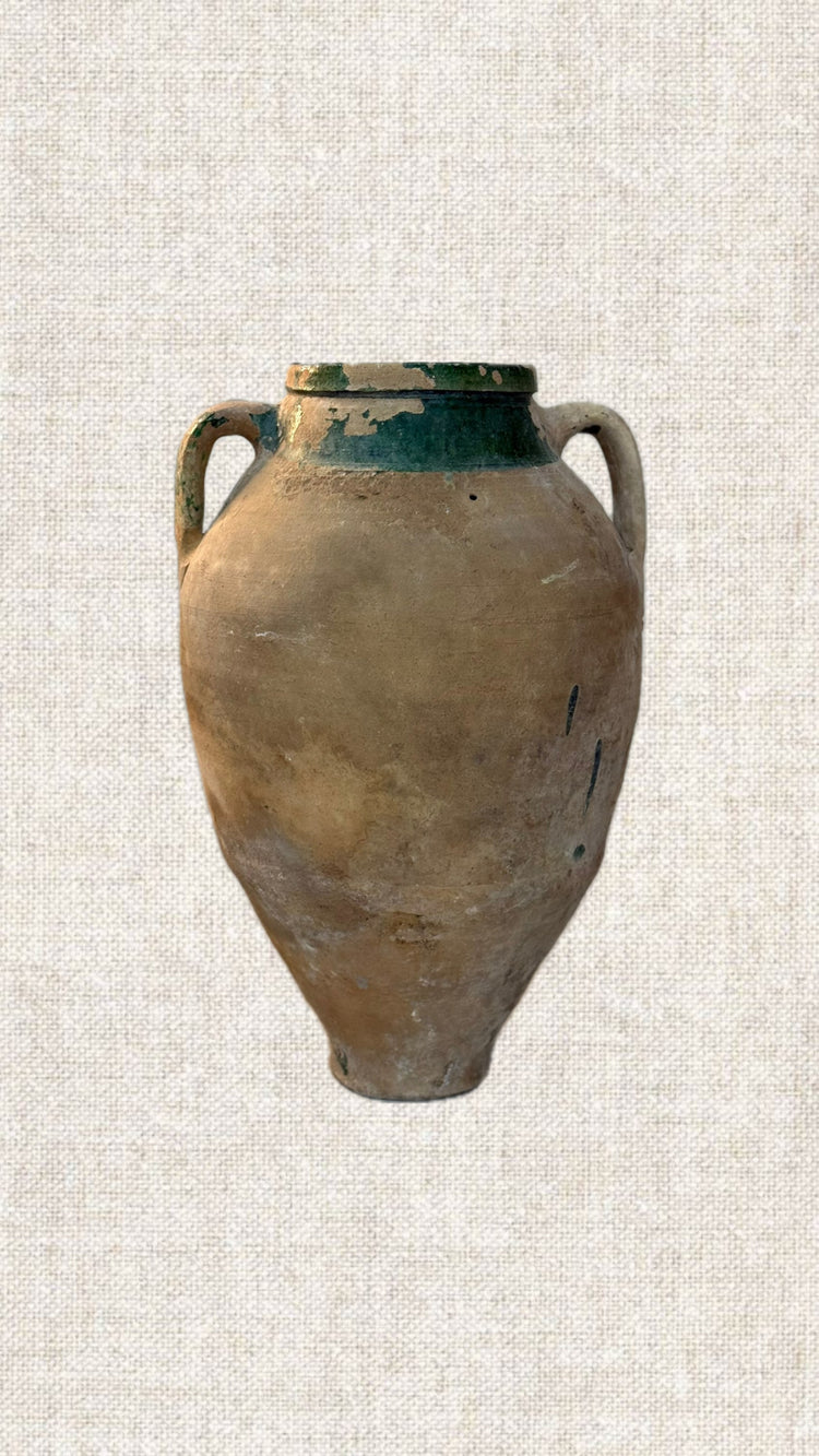 Giant Glazed Olive Vessel T2-176