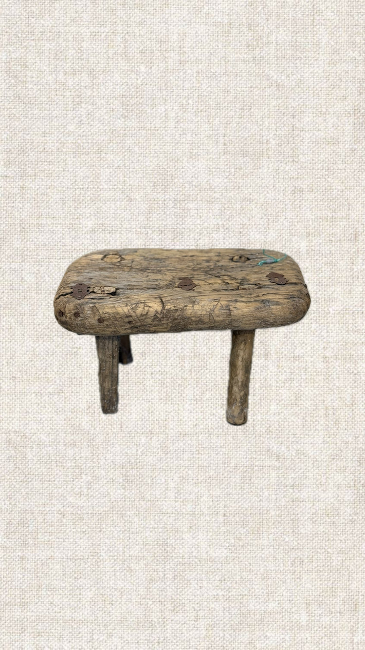 Vintage Wood Stool T2-301