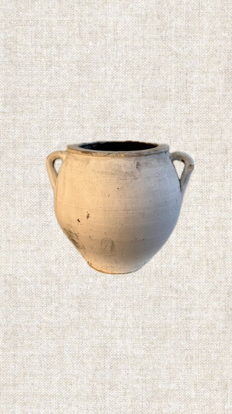 Whitewashed Two Handles Pot T2-119