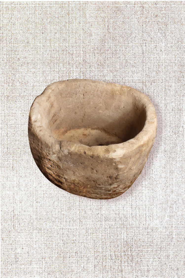 Round Limestone Trough-Planter 1002