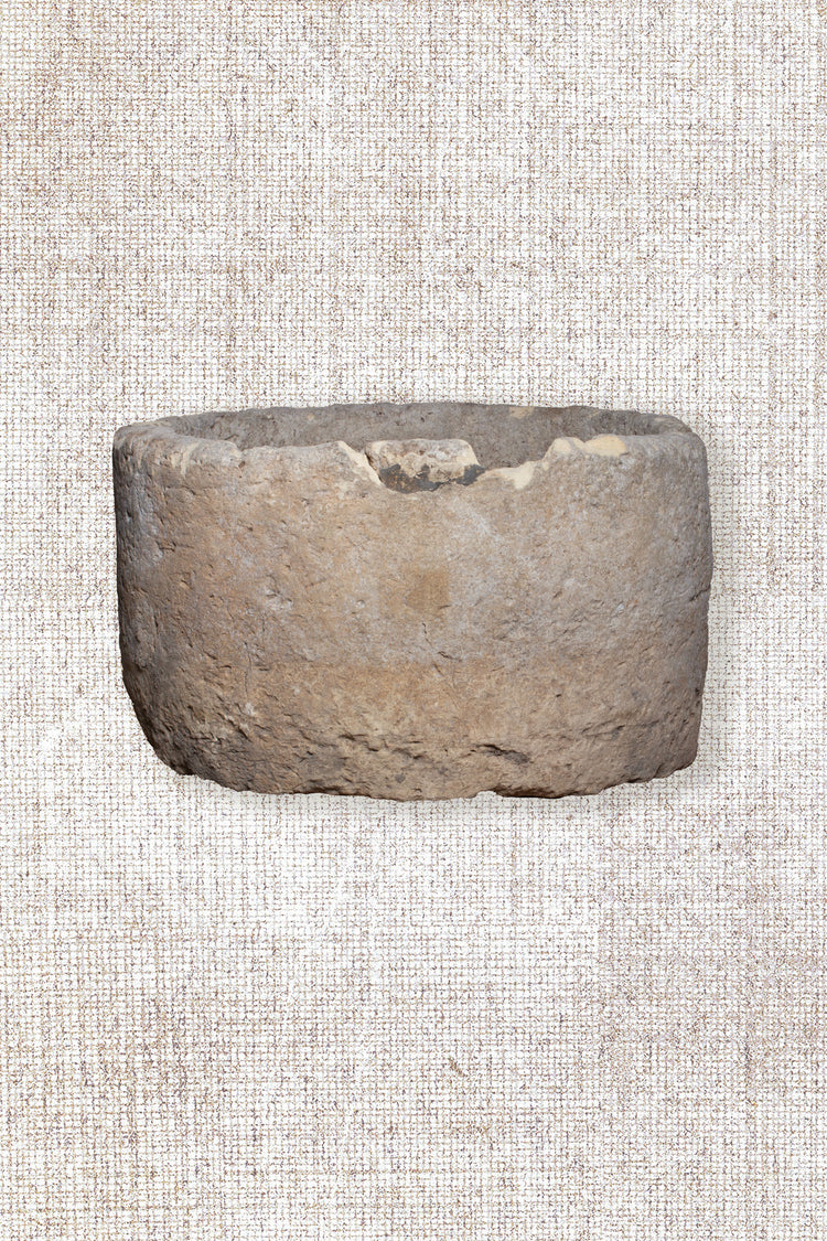 Round Limestone Trough-Planter 1003