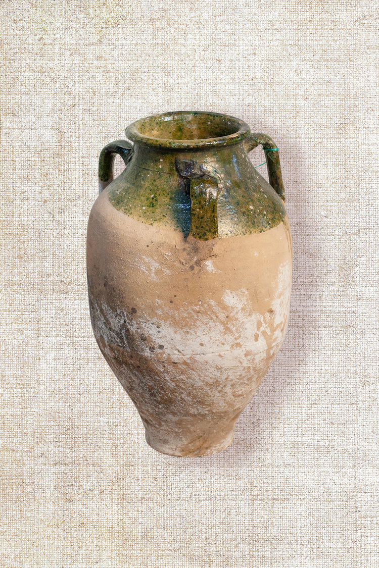 Olive pot - Glazed  ( 3 handles) 78
